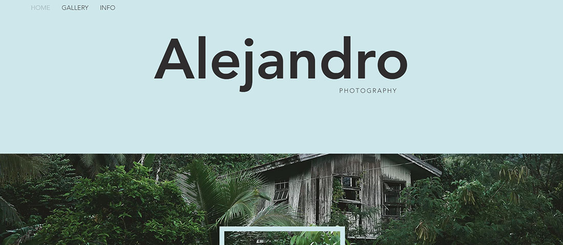Nature Photographer Photography Website Template