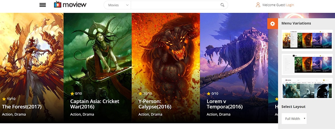 Moview WordPress Reviews Themes
