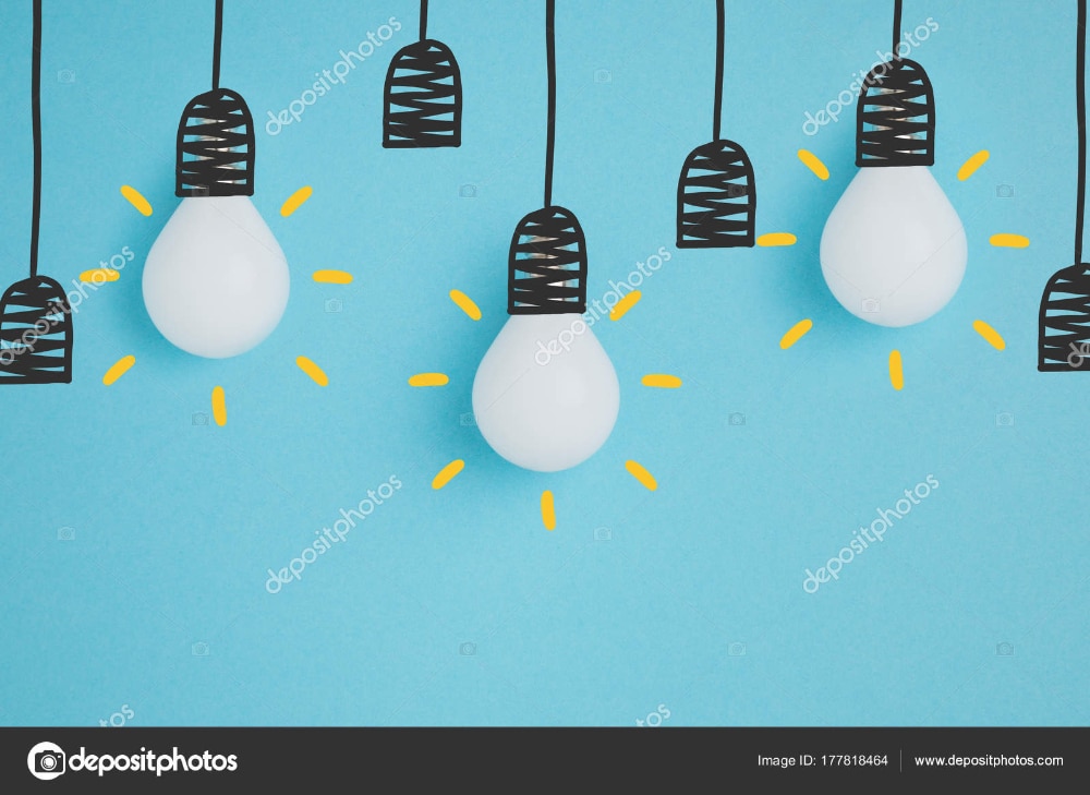 Free Stock Images to use for Website Hero Images: Light Bulbs Image