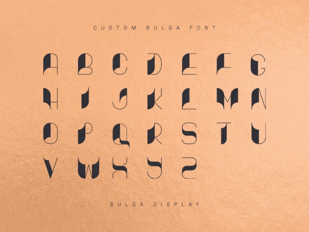 Glamourous Fonts for Designers working in Fashion Industry: Bulga