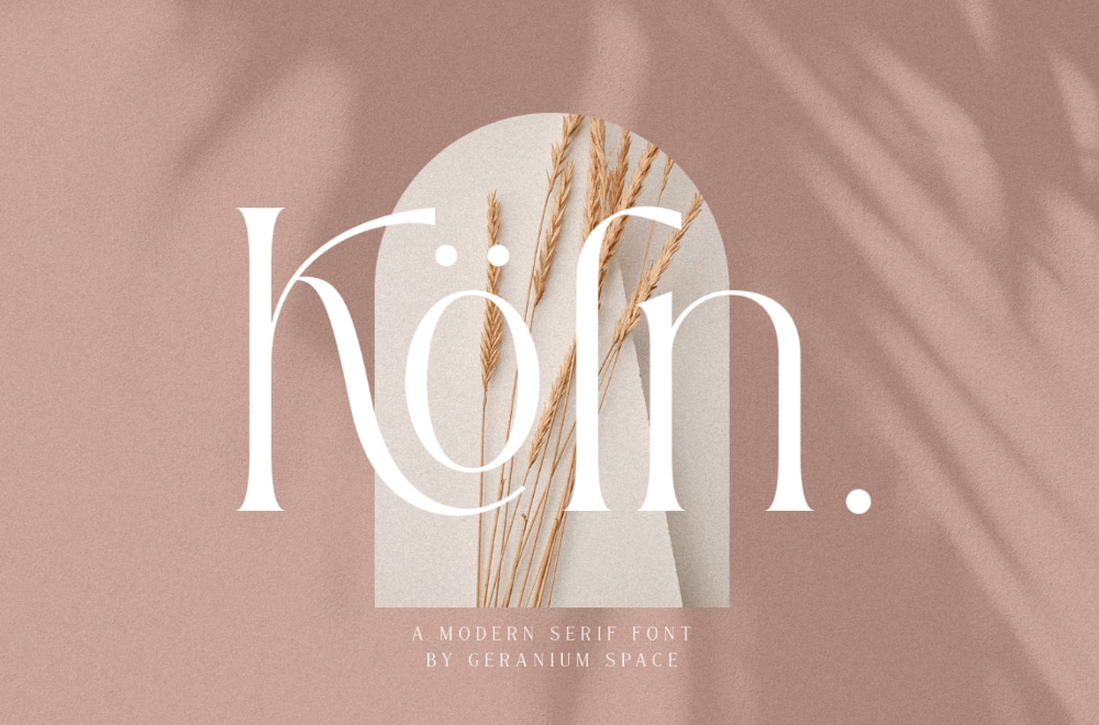 Glamourous Fonts for Designers working in Fashion Industry: Koln