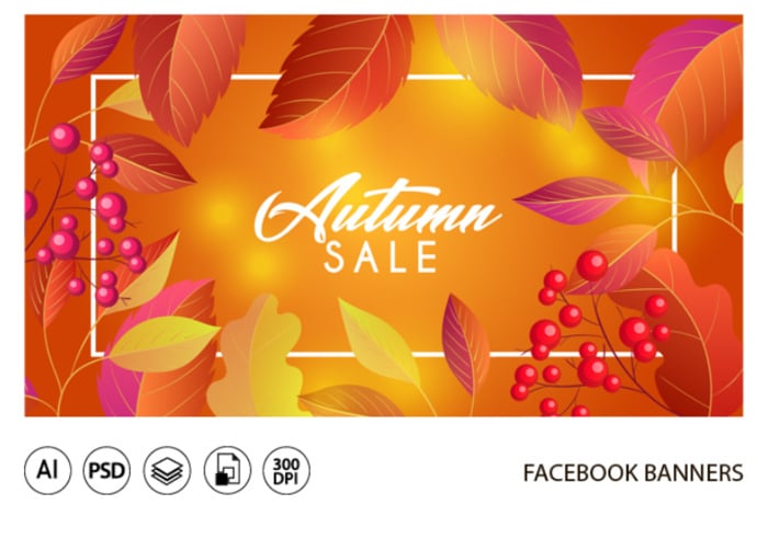Autumn Sale – Facebook Banner Template Set