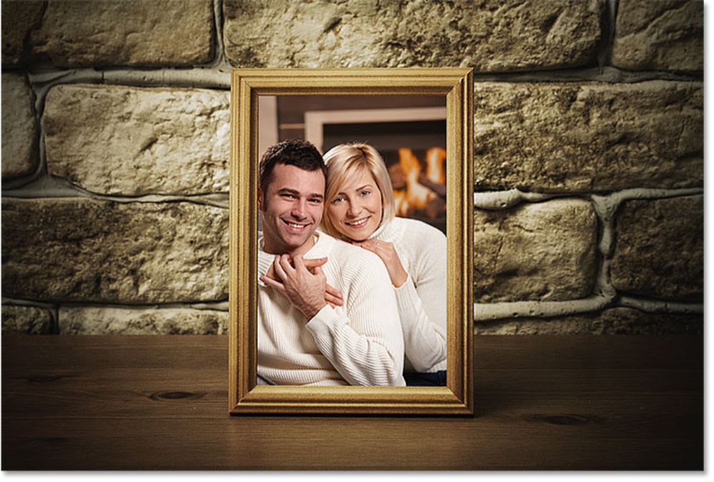 Using Clipping Masks in Adobe Photoshop - For Photo Frame- Final Result
