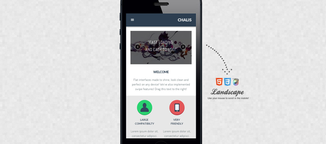 Chalis Mobile WordPress Theme