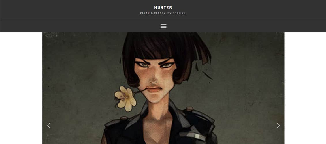 HUNTER Mobile WordPress Theme