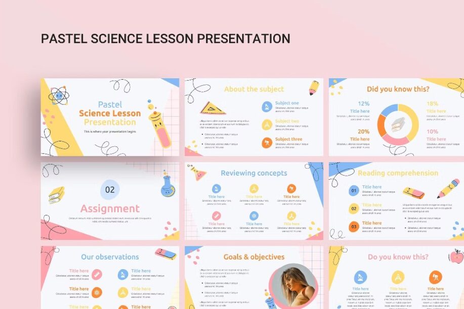 Pastel Science Lesson PowerPoint Presentation