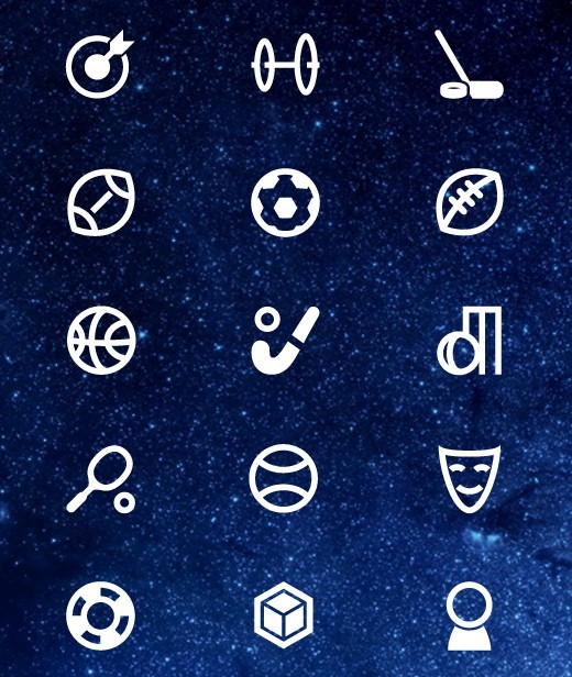 Sports and Art Icons PSD New Free Icons