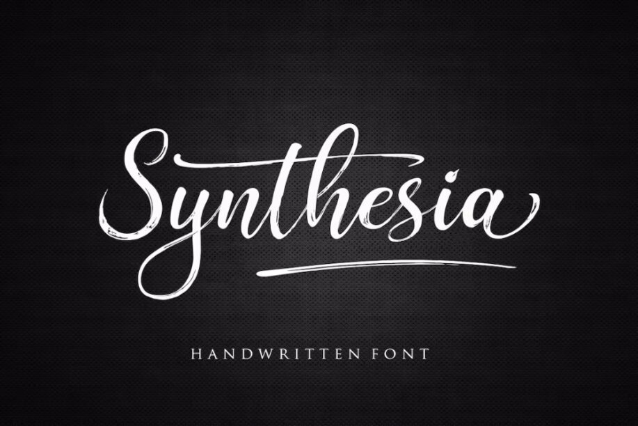 Synthesia - A Handwritten Brush Font