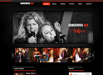 Music Artist Website Template