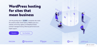 Kinsta WordPress Hosting Review top image of Kinsta's homepage